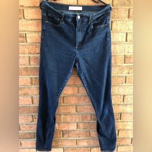 Gap dark wash high rise skinny jeans size 31/12 regular length